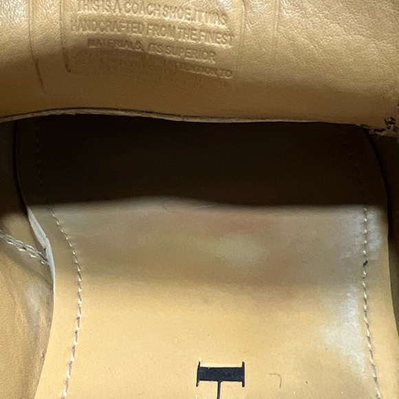 Coach Men's Leather Signature Penny Loafers Smooth Black Size 42/9 - Picture 11 of 11